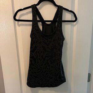 Lululemon Black Leopard Print Tank Top